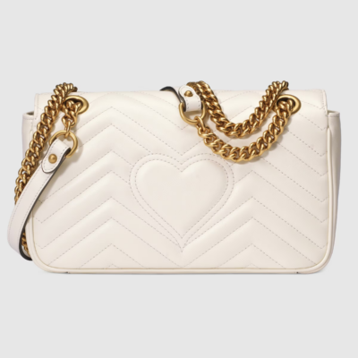 GG Marmont small shoulder bag White