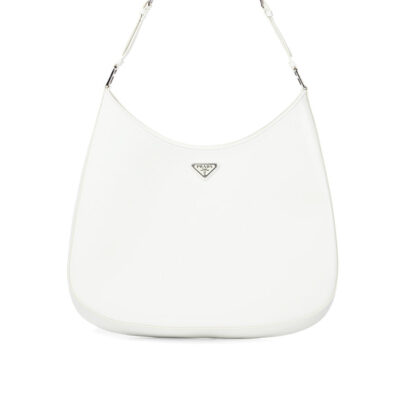 Prada Cleo Maxi 拉丝 皮革 肩背包