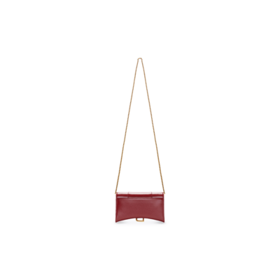 WOMEN'S HOURGLASS WALLET ON CHAIN BOX IN RED