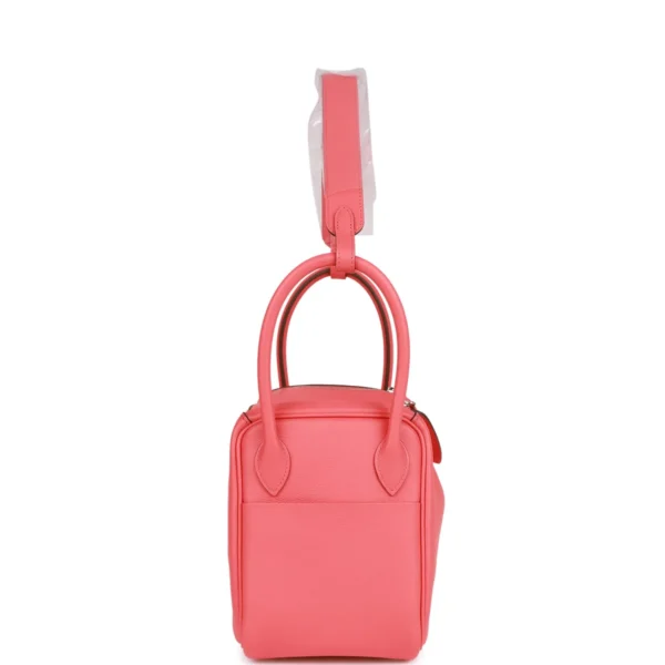 Hermès Lindy 26 Rose Texas Evercolor Palladium Hardware