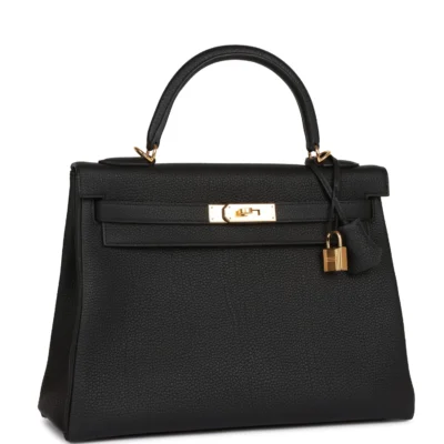 5a1d5883f3d4eec08765808da19082b5 Hermès Kelly Retourne 32 Black Togo Gold Hardware
