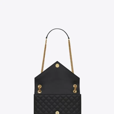 YSL Envelope Medium Chain Bag in Supple Matelasse Leather