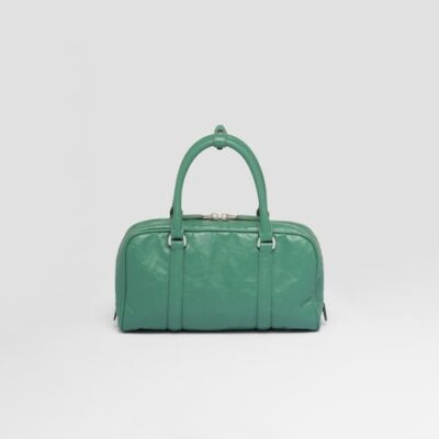 حقيبة برادا Antique multi-جيب top-handle Sage من جلد نابا باللون الأخضر
