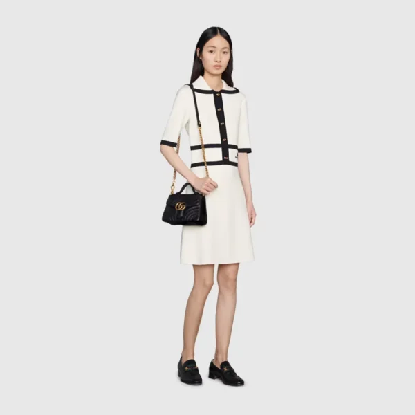 GG Marmont mini top handle bag+GG Marmont zip around wallet