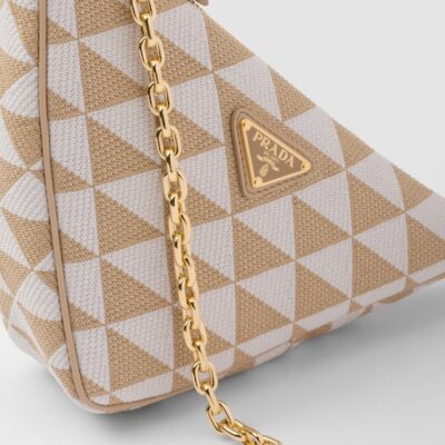 5b90dc231f44ae8f74306c0c1c776a4c Embroidered fabric mini-bag - Beige/Chalk White