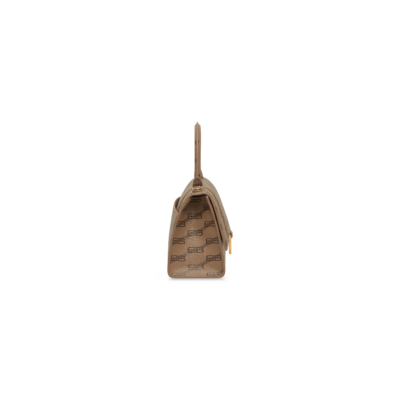 HOURGLASS BB MONOGRAM beschichtet Small Damen Handtasche aus Canvas in Beige