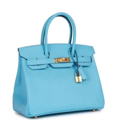 5bb03adb8b513f2e7dbdfb6b223b42e1 Hermès Birkin 30 Celeste Epsom Gold Hardware