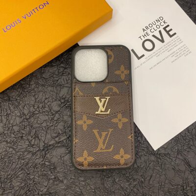 5be1310518ec6fdfa8fdefb96a567eb9 LUXURY MONOGRAM GENUINE LEATHER IPHONE CASE FLIP WALLET Roxy New 2