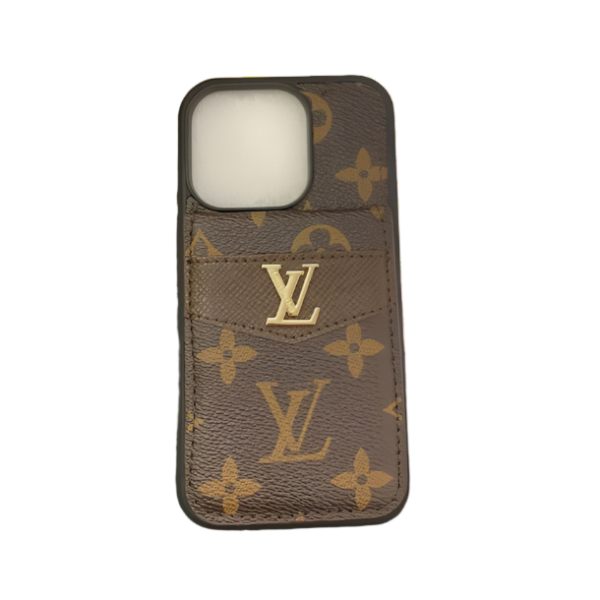 LUXURY MONOGRAM GENUINE LEATHER IPHONE CASE FLIP WALLET Roxy New 2
