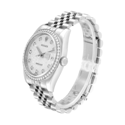 Rolex Datejust 116244SJDJ 36MM Silver Dial Silver-tone Case