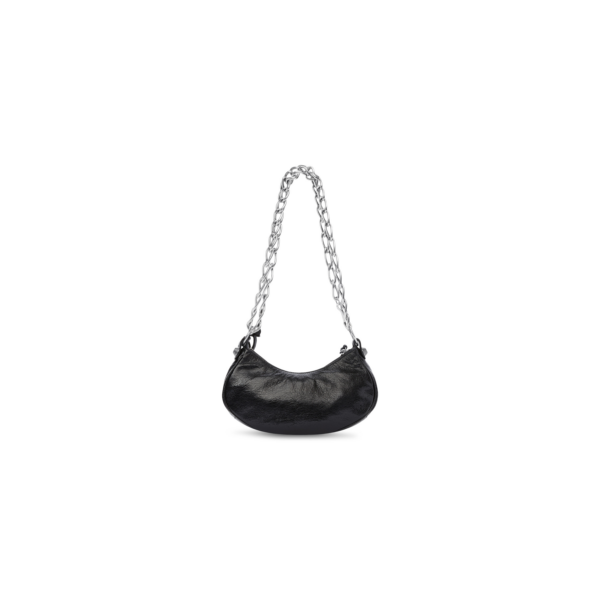 WOMEN'S LE CAGOLE XS SHOULDER BAG WITH CHAIN IN BLACK
