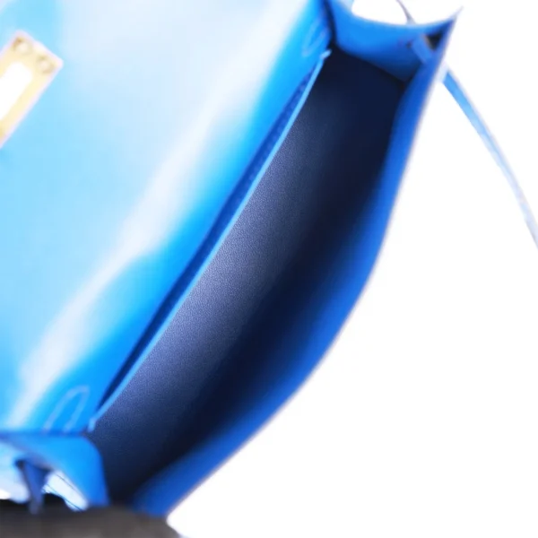 Hermès Kelly Sellier 20 Bleu Royal Matte Alligator Gold Hardware