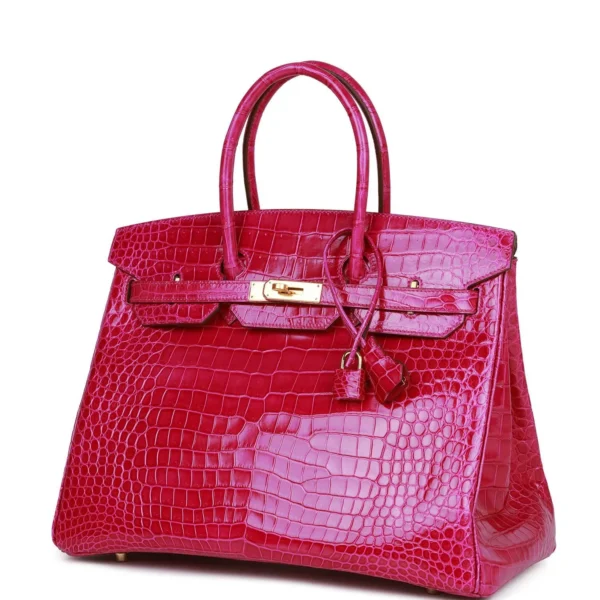 5cc1aa37f52474dee87b20dbe988a48d Hermès Birkin 35 Rose Scheherazade Shiny Niloticus Crocodile Gold Hardware