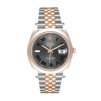 ساعة رولكس Datejust m126301-0016 41MM Wimbledon مينا بعلبة فضية
