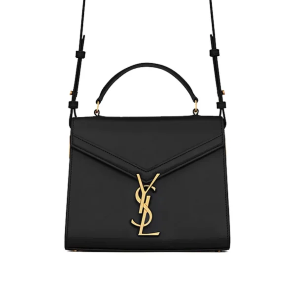 YSL Cassandra Mini Top Handle Bag in Box Leather