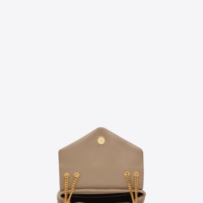 YSL Loulou Small Chain Bag in Quilted 'Y' Suede