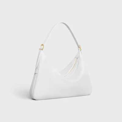 LARGE ROMY IN SUPPLE CALFSKIN ARCTIC WHIT