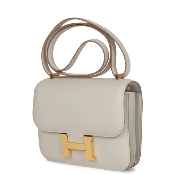 Hermès Constance 18 Gris Perle Swift Gold Hardware