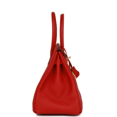 Hermès Special Order (HSS) Birkin 30 Rouge Casaque Togo Gold Hardware