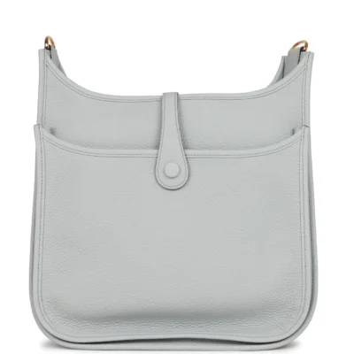 Hermès Evelyne III PM Bleu Pale Clemence Gold Hardware