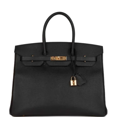 604fb918f647b61418cb5fab1d966bd0 Hermès Birkin 35 Black Epsom Gold Hardware
