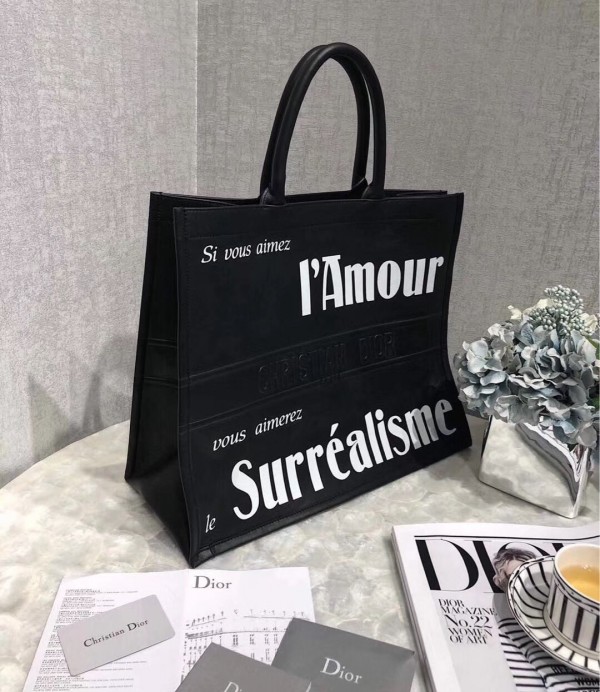 6059374b11d62179a6b0d94a68239dd7 Dior Book Tote Bag Surrealism Printed Calfskin