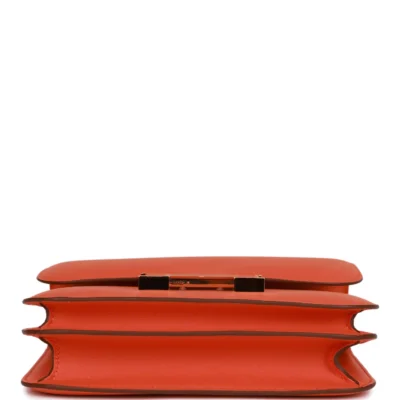 Hermès Constance 18 Orange Swift Gold Hardware