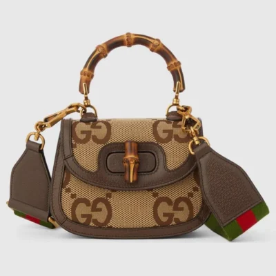 Bamboo mini bag with Super Double G motif No.686864 UQLBT 2570