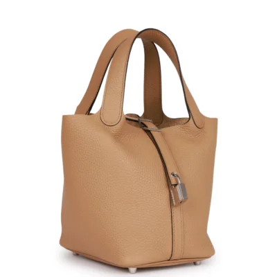 630102bb501abd71c7e44b67e04c3178 Hermès Picotin Lock 18 Chai Clemence Palladium Hardware
