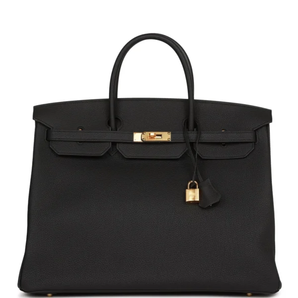 63622f5d7cc0167b0d05169acc594b64 Hermès Birkin 40 Black Togo Gold Hardware