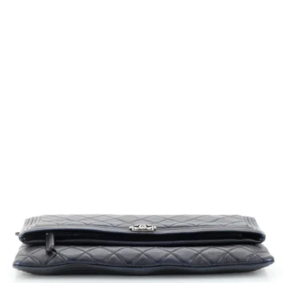 Chanel Boy Beauty CC Clutch Quilted Lambskin
