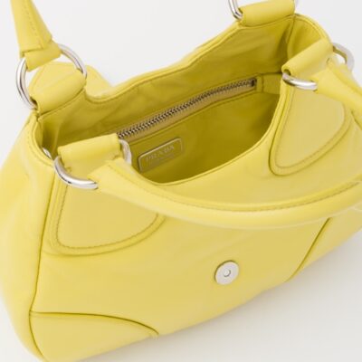 Prada Moon padded nappa-leather bag -Citron Green