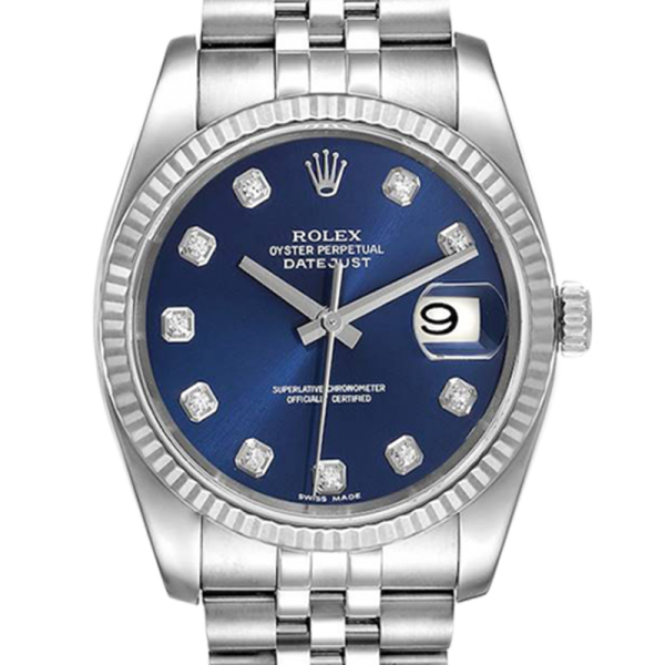 Rolex Datejust 116234BLDJ 36MM Blue Dial Silver-tone Case