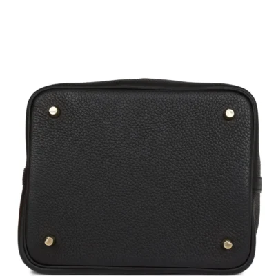 Hermès Picotin Lock 22 Black Clemence Gold Hardware
