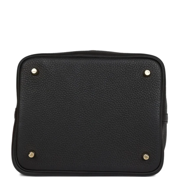 Hermès Picotin Lock 22 Black Clemence Gold Hardware