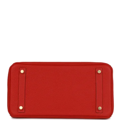 Hermès Special Order (HSS) Birkin 30 Rouge Casaque Togo Gold Hardware