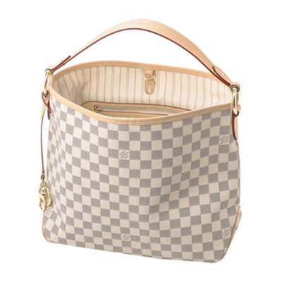 حقيبة هوبو لويس فويتون N41462 Delightful PM Damier Azur من الكانفاس