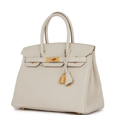 Hermès Birkin 30 Craie Togo Gold Hardware