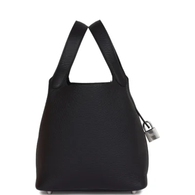 Hermès Picotin Lock 18 Caban Clemence Palladium Hardware
