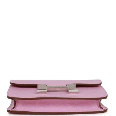 66d3fe39de6efd76227cb8a64db169b6 Hermès Constance Slim Wallet Mauve Sylvestre Epsom Palladium Hardware
