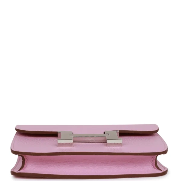 66d3fe39de6efd76227cb8a64db169b6 Hermès Constance Slim Wallet Mauve Sylvestre Epsom Palladium Hardware