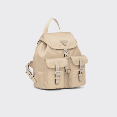 673bd94633cfe4b78e818c5d7905b8ee Prada Small Re-Nylon backpack - Desert Beige