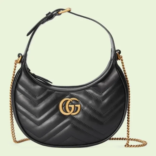 GG Marmont half-moon mini bag No. 699514 DTDHT 1000