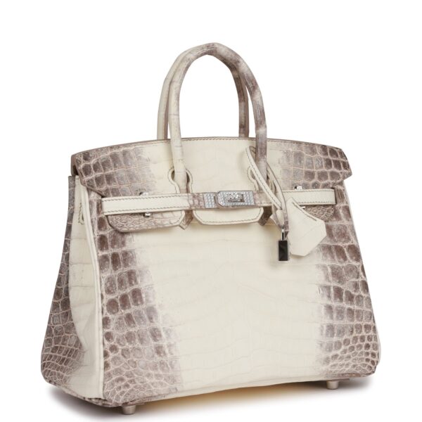 Hermès Birkin 25 Himalaya Niloticus Crocodile Palladium Hardware