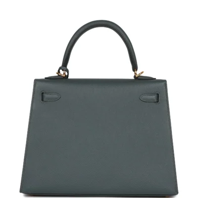 67ab7f20581c3e0b258f37221572c20d Hermès Kelly Sellier 25 Bleu Orage Epsom Gold Hardware