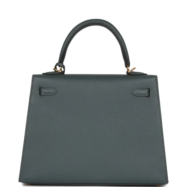 67ab7f20581c3e0b258f37221572c20d Hermès Kelly Sellier 25 Bleu Orage Epsom Gold Hardware
