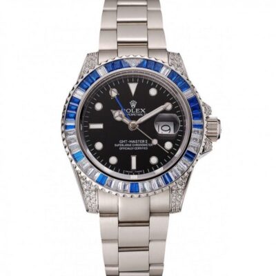 67f1591b3a85076dc86775b5103290b3 Rolex GMT Master II 1453747 Black Dail Men Watch
