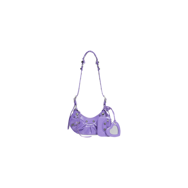WOMEN'S LE CAGOLE XS SHOULDER BAG IN PURPLE