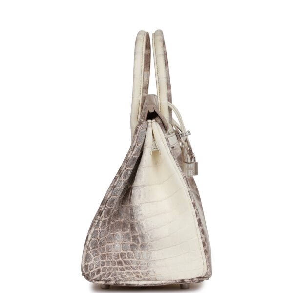 Hermès Birkin 25 Himalaya Niloticus Crocodile Palladium Hardware
