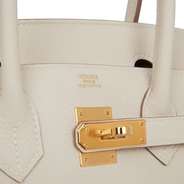 Hermès Birkin 30 Craie Togo Gold Hardware